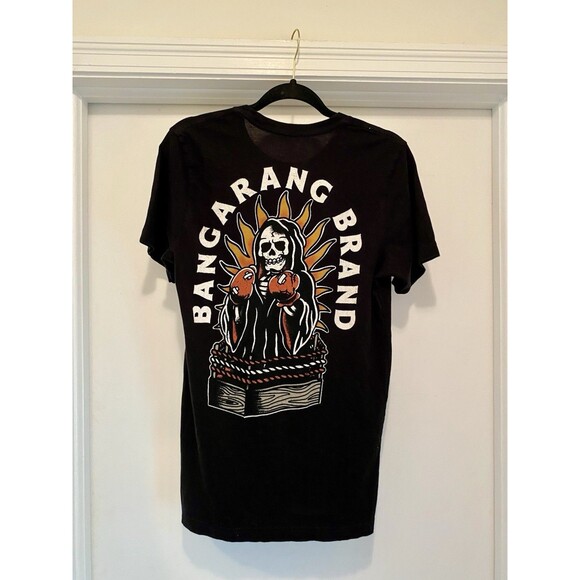 Bangarang Brand T-Shirt Medium Black Graphic MMA Boxing Gloves Fight Skull - Picture 2 of 5